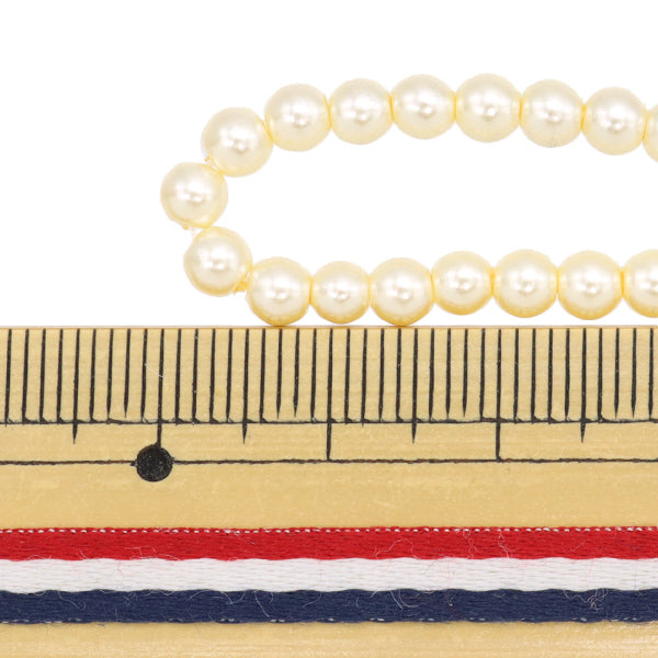 Perline "Glass Pearl"Perline Crema da 4 mm Jin24-P-2"