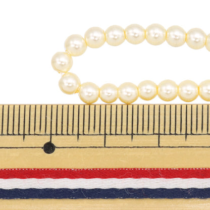 Perline "Glass Pearl"Perline Crema da 4 mm Jin24-P-2"