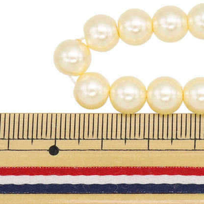 خرز "Glass Pearl"خرز 8mm كريم Jin24-P-14"