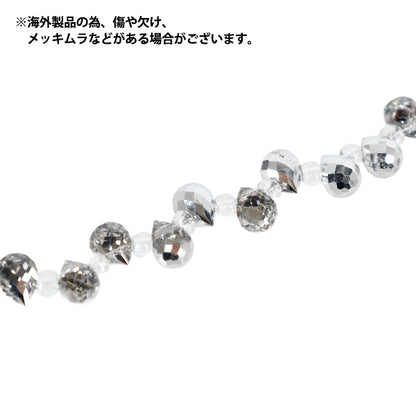 ビーズ 『ガラスビーズ プチシャンデリアドロップ 約5×7mm シルバー JAN25-51-P』