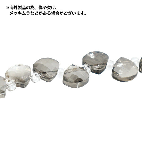 ビーズ 『ガラスビーズ フラットシェル 約8mm ブラックダイヤラスター JAN25-67-S』