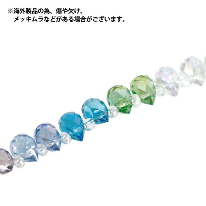 Beads 『Glass』Beads Drop cut approximately 6×8mm MIX-6 JAN25-MIX-6"
