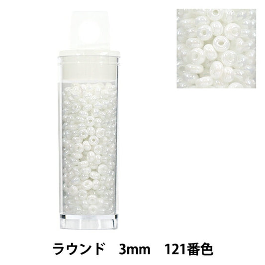 珠 “小盒子”珠 圆形3mm 121号色