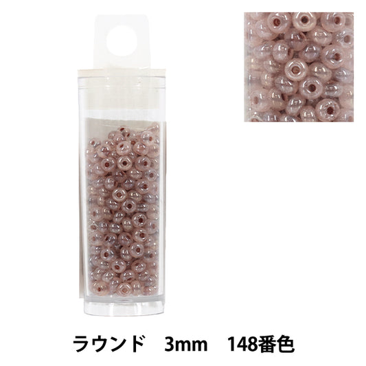 ビーズ 『プチケースビーズ ラウンド 3mm 148番色』