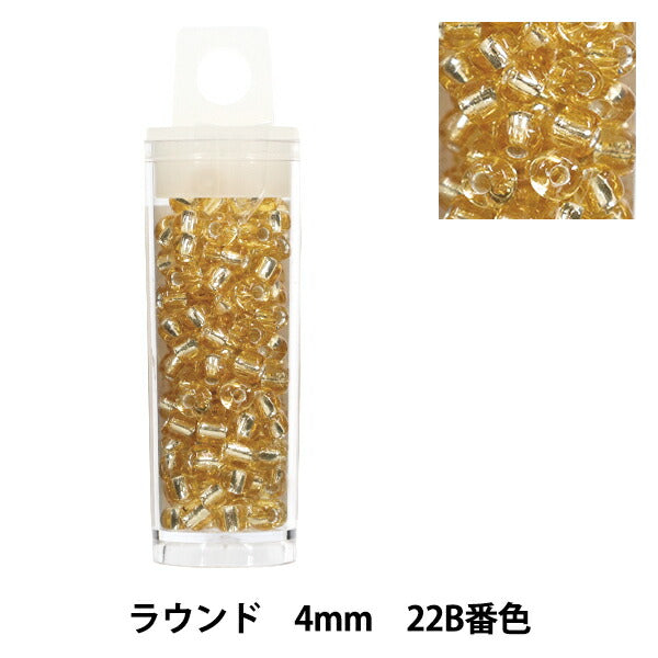 ビーズ 『プチケースビーズ ラウンド 4mm 22B番色』