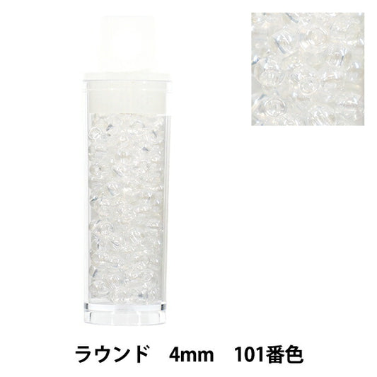 珠 “小盒子”珠 圆形4mm 101号色