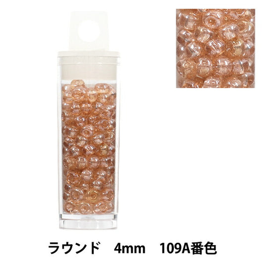 珠 “小盒子”珠 圆形4mm 109a号色