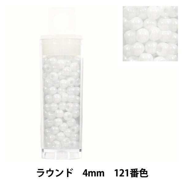 ビーズ 『プチケースビーズ ラウンド 4mm 121番色』