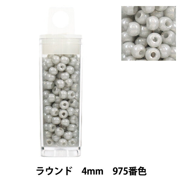 Perlen 『Kleiner FallPerlen Rund 4 mm, Farbe 975 Zoll