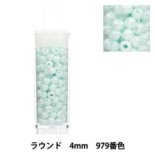 珠 “小盒子”珠 圆形4mm 979号色