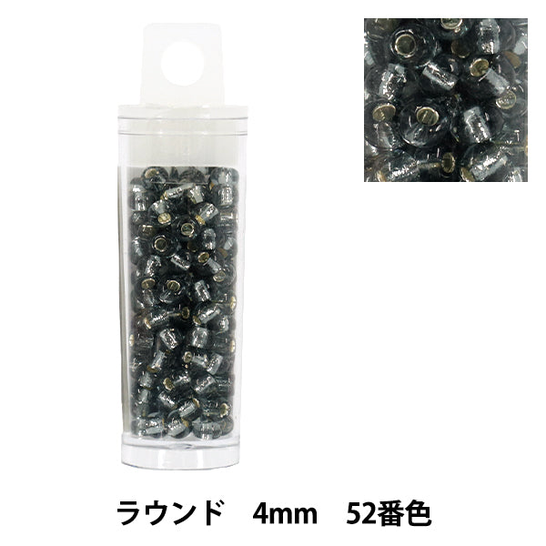ビーズ 『プチケースビーズ ラウンド 4mm 52番色』