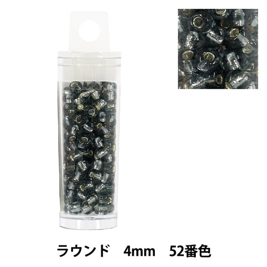 ビーズ 『プチケースビーズ ラウンド 4mm 52番色』