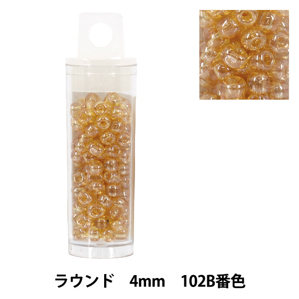 Beads "petit caseBeads Round 4mm 102B color"