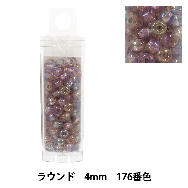 Beads "petit caseBeads Round 4mm 176th color"