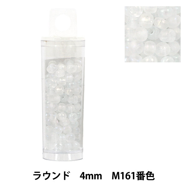 ビーズ 『プチケースビーズ ラウンド 4mm M161番色』