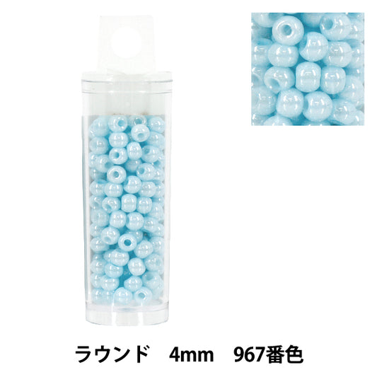 ビーズ 『プチケースビーズ ラウンド 4mm 967番色』
