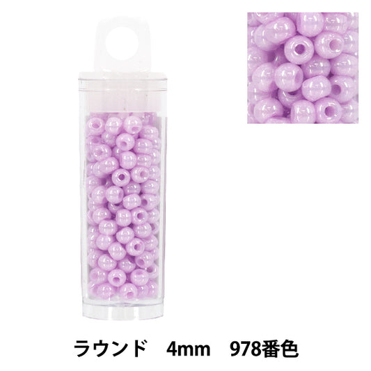 ビーズ 『プチケースビーズ ラウンド 4mm 978番色』