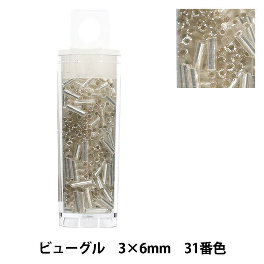 珠 “小盒子”珠 视窗3×6mm 31号色”