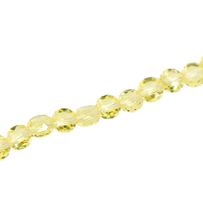 Perles "verrePerles Coupe ronde plate d'environ 3 mm Citrine JAN25-66-D"