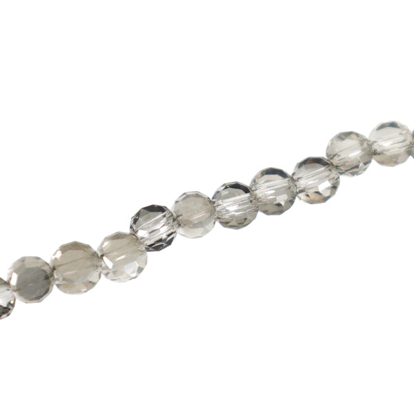 Perlen "GlasPerlen Flacher runder Schliff, ca. 3 mm, schwarzer Diamantglanz, JAN25-66-S“