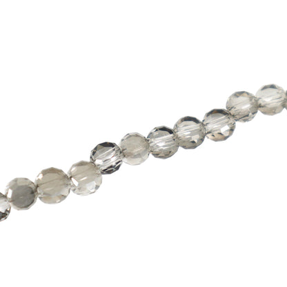Perlen "GlasPerlen Flacher runder Schliff, ca. 3 mm, schwarzer Diamantglanz, JAN25-66-S“