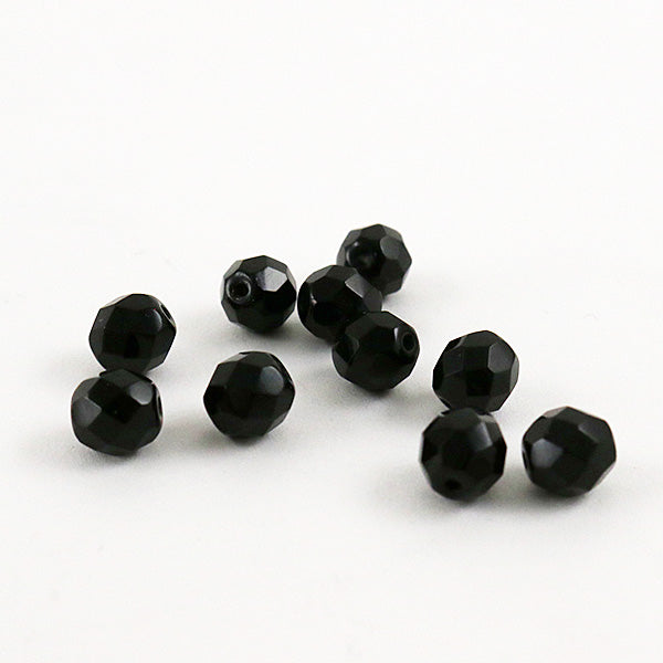 خرز "فاير بوليش جيت 8 ملم 10 حبات"