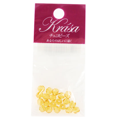 구슬 "Fire Polish Topaz 5mm 20 정제"