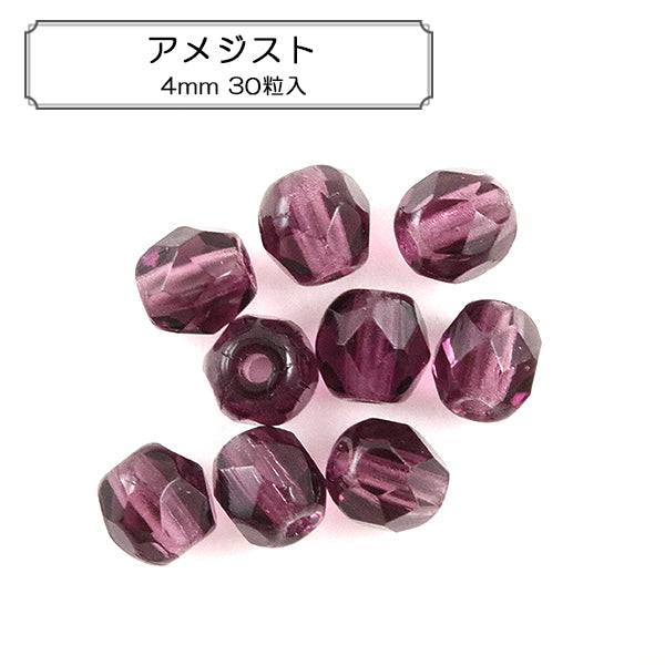 Perline "Ametista polacco da 4 mm 30 compresse"