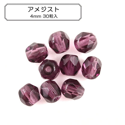 Perline "Ametista polacco da 4 mm 30 compresse"