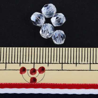 Perlen "Fire Polish Crystal White Star 5mm 20 Tabletten"