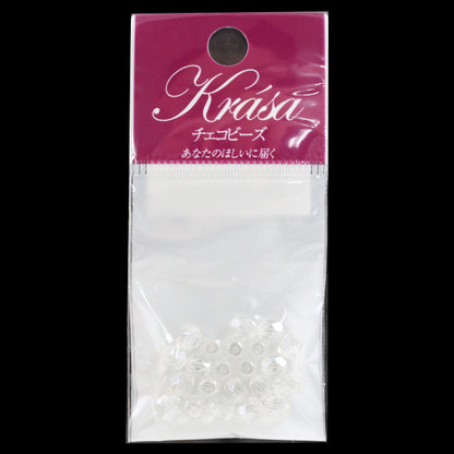 Perlen "Fire Polish Crystal White Star 5mm 20 Tabletten"