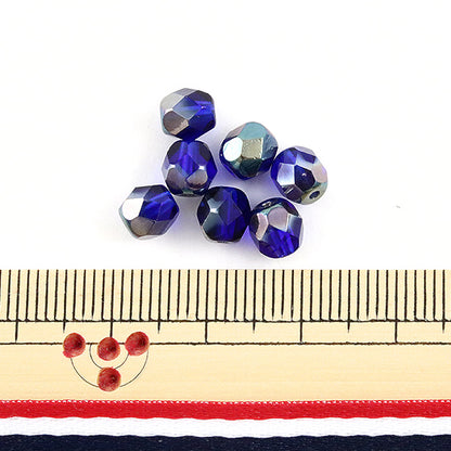 خرز ``الكوبالت البولندي الناري SeLecien 6 ملم 11 حبة"