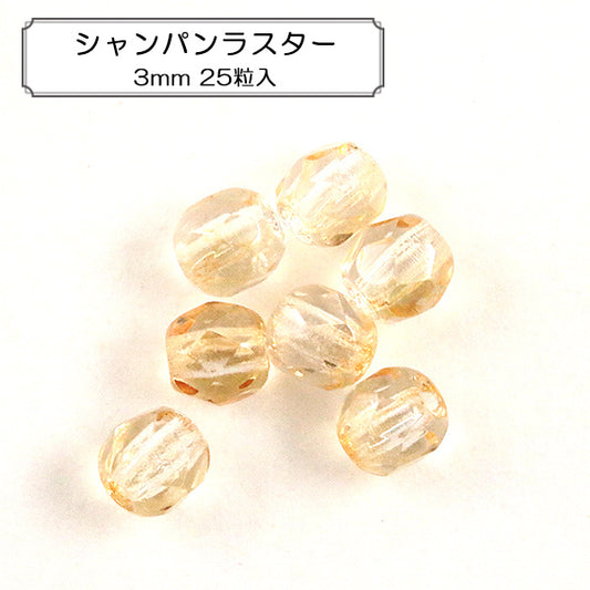 Perline "Fire polet Champagne Star 3mm 25 compresse"
