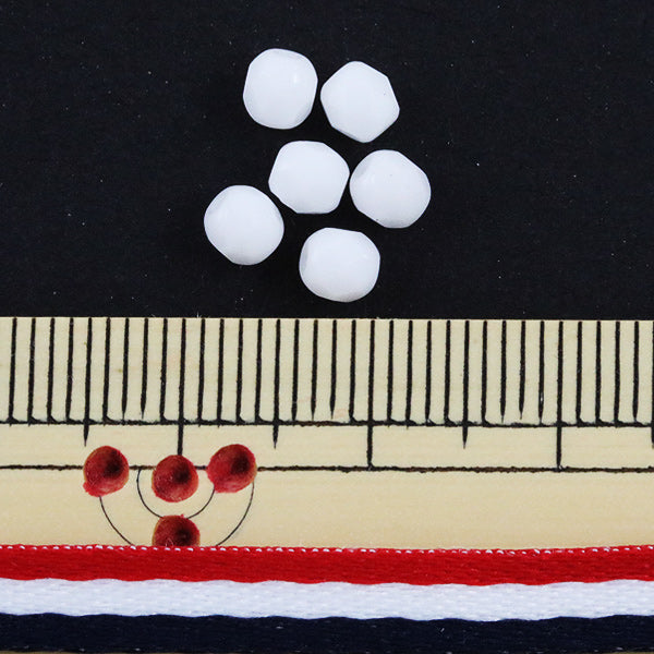 Perline "Coperoncini polacchi di fuoco bianco 4mm 20 compresse"