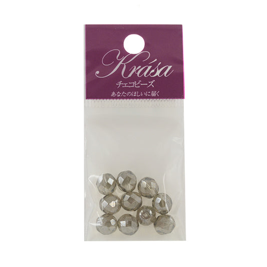 Perline "Tablet White Diamond Black Diamond White 8mm 10"