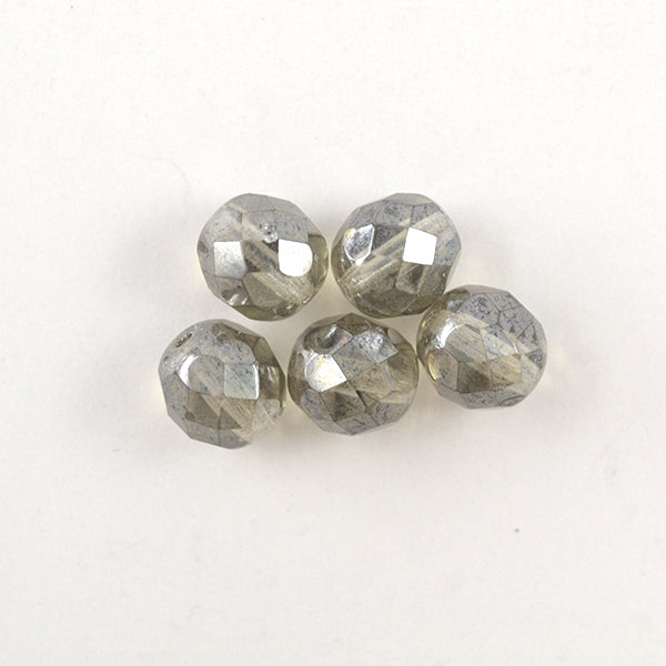 구슬 "파이어 폴란드 블랙 다이아몬드 화이트 스타 8mm 10 정제"