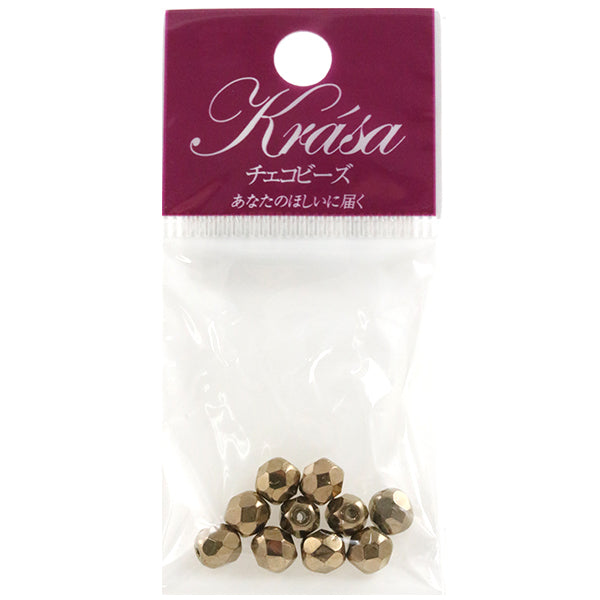 Perline "Bronzo polacco per il fuoco 6mm 10 compresse"