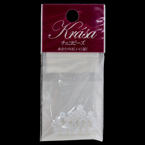 Perline "Opal bianco polacco da fuoco 4mm 25 compresse"