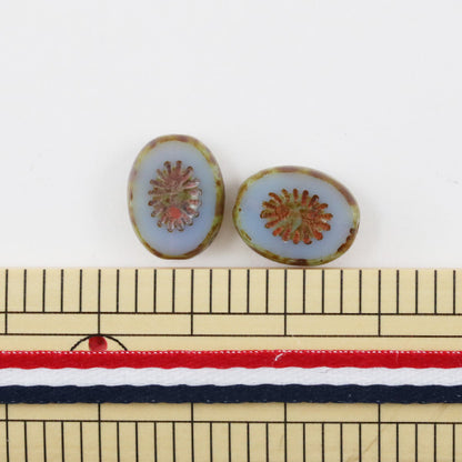 Perlen "Tschechische RepublikPerlen Anemone Saphir Opal Torabat 14*10 mm 2 Tabletten]