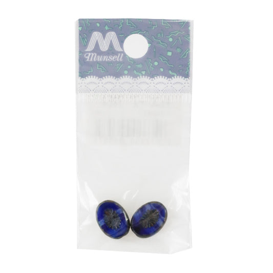 구슬 "체코구슬 아네모네 아프리카 종파 14*10mm 2 정제]