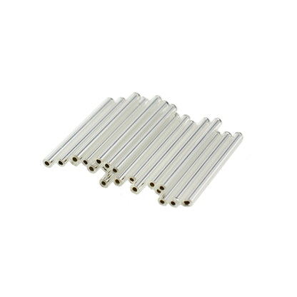 Perlen "Tschechischer SamenPerlen Bugle Silber 3cm 20 Stücke]