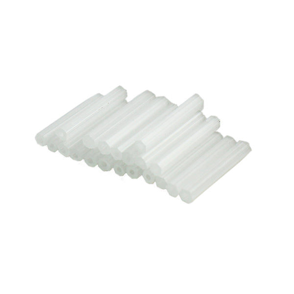 Beads "Czech seedBeads Bugle Hexagon Satin White 1.5cm 20 pieces]