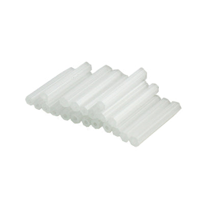 Beads "Czech seedBeads Bugle Hexagon Satin White 1.5cm 20 pieces]