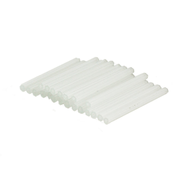 Beads "Czech seedBeads Bugle Hexagon Satin White 3cm 20 pieces]