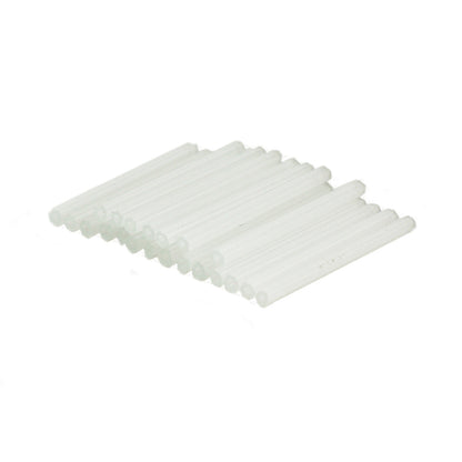 Beads "Czech seedBeads Bugle Hexagon Satin White 3cm 20 pieces]