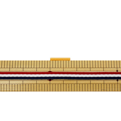 Beads "Czech seedBeads Bugle Hexagon satin beige 1.5cm 20 pieces]