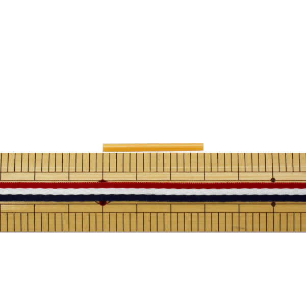 Beads "Czech seedBeads Bugle Hexagon satin beige 3cm 20 pieces]