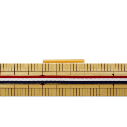 Beads "Czech seedBeads Bugle Hexagon satin beige 3cm 20 pieces]