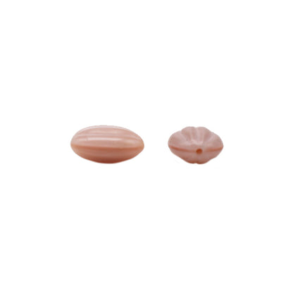 Beads "Czech RepublicBeads Almond satin pink 1.2cm x 0.9cm 4 pieces "