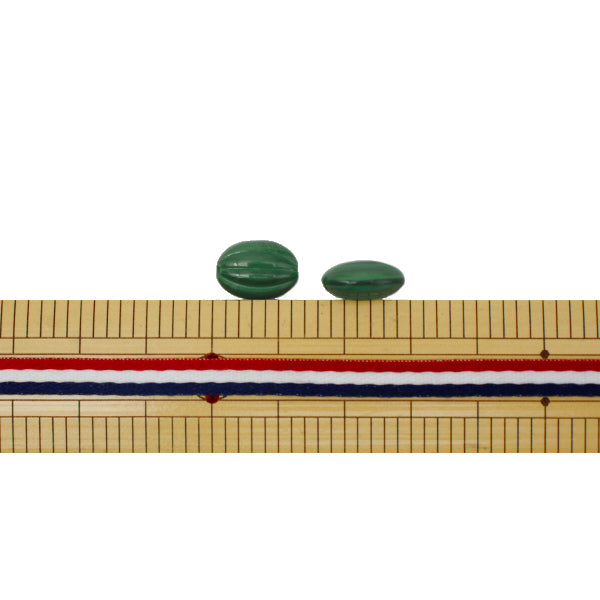 Beads "Czech RepublicBeads Almond satinen 1.2cm x 0.9cm 4 pieces "